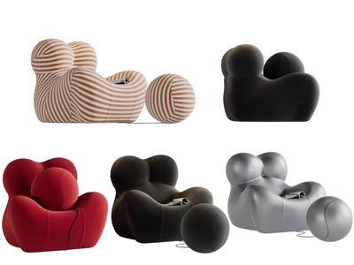 现代布艺单人沙发