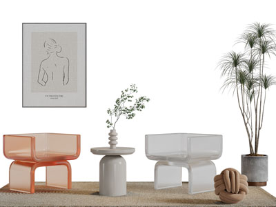 现代透明休闲椅子