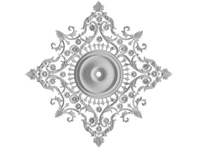 欧式雕花菱形灯盘