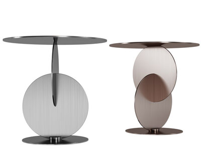 现代圆形茶几3d模型 现代圆形茶几