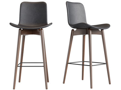 北欧实木支架的吧椅