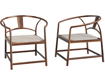 新中式实木扶手椅