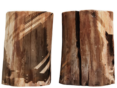 现代实木树桩坐凳子