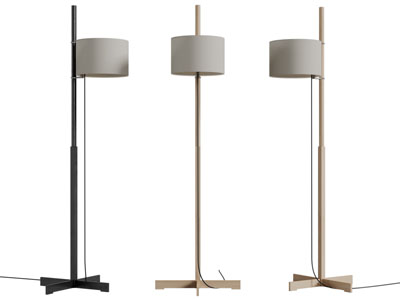 北欧实木支架的落地灯