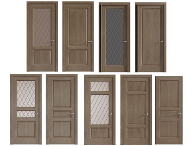 美式实木平开门