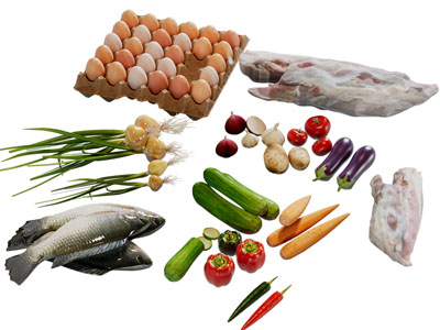 现代鸡蛋蔬菜鱼肉食材食物3d模型 现代鸡蛋蔬菜鱼肉食材食物