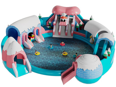 现代儿童水上乐园游乐场