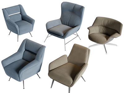 现代布艺休闲椅子