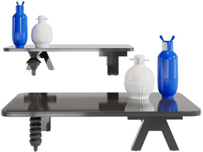 后现代黑色茶几