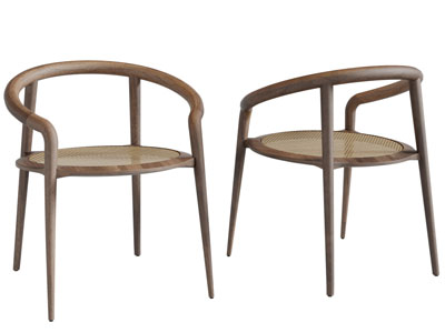 北欧实木扶手椅