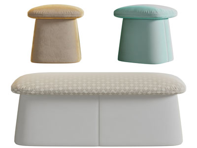 现代布艺沙发凳