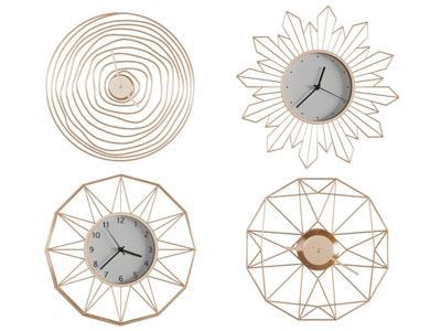 现代轻奢墙饰钟表挂件