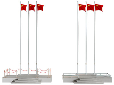 现代中国国旗旗台