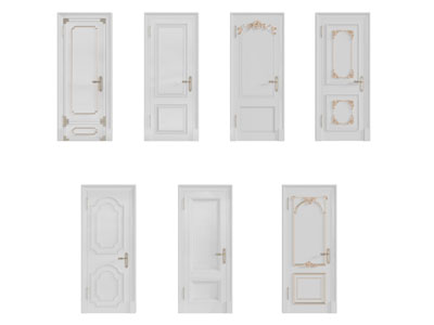 欧式雕花平开门