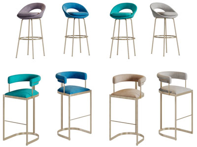 现代轻奢吧椅
