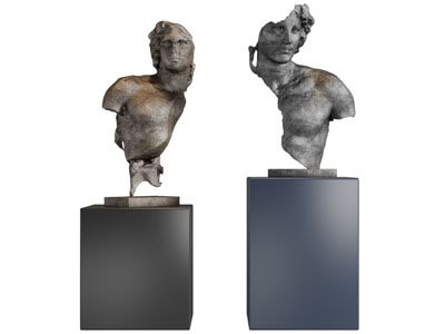 欧式抽象残缺头像雕塑雕刻