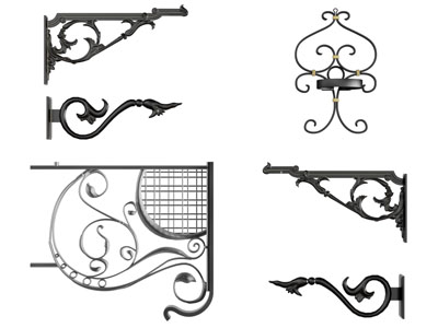 欧式雕花铁艺墙饰挂件