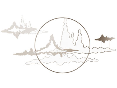 新中式山脉墙饰挂件