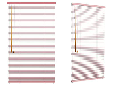 现代百叶窗帘拉帘3d模型 现代百叶窗帘拉帘