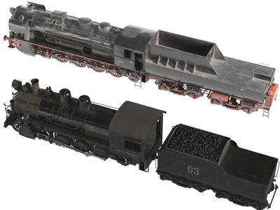 现代复古蒸汽火车头3d模型 现代复古蒸汽火车头