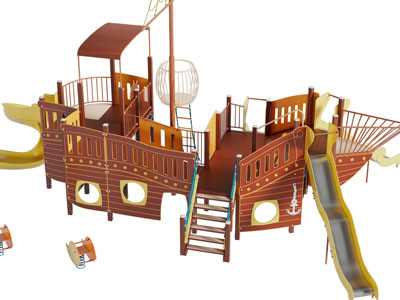 儿童滑滑梯游乐设备3d模型 儿童滑滑梯游乐设备
