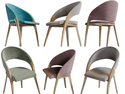 现代实木休闲椅子