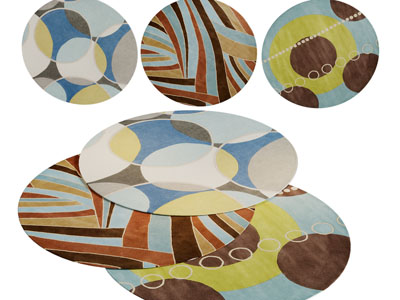 现代圆形地毯3d模型 现代圆形地毯