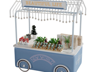 现代售卖车商业设备3d模型 现代售卖车商业设备