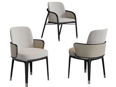 侘寂风休闲椅子餐椅