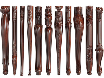 欧式实木雕花桌腿