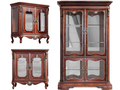 美式实木装饰柜