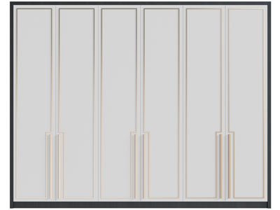 新中式衣柜3d模型 新中式衣柜