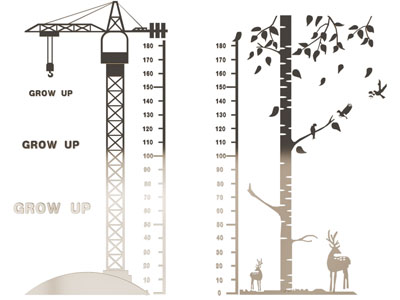 现代儿童身高尺墙饰挂件