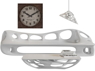 后现代镂空靠背的多人沙发茶几组合