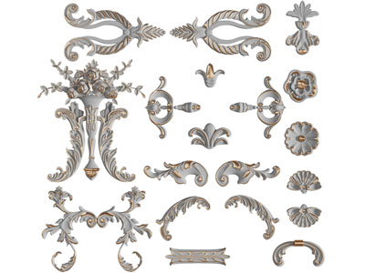 欧式装饰雕花构件