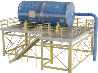 现代工厂工业设备3d模型 现代工厂工业设备