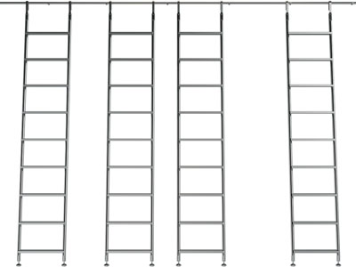 现代金属可移动的梯子