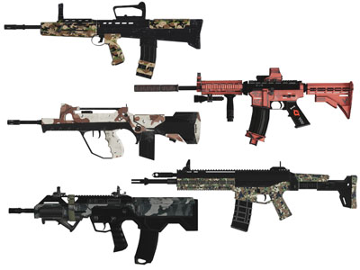 狙击枪冲锋枪武器3d模型 狙击枪冲锋枪武器