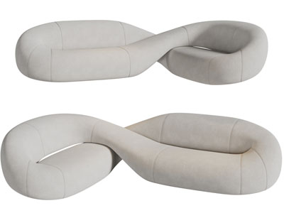 后现代个性多人沙发3d模型 后现代个性多人沙发