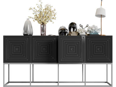 新中式玄关柜边柜