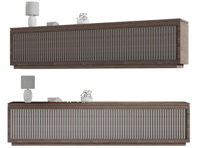 现代实木电视柜