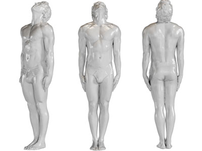 抬头仰望的人物雕塑雕刻