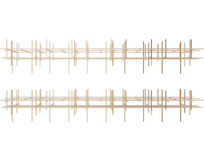 现代轻奢金属架挂件