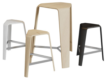 现代三角形坐凳子