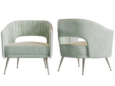 现代轻奢休闲单人沙发