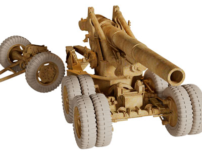 高炮迫击炮大炮3d模型 高炮迫击炮大炮