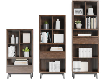 北欧实木装饰书柜