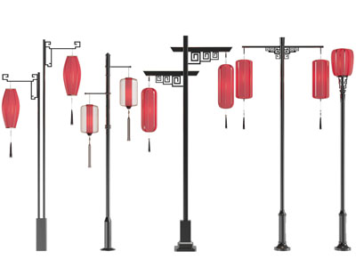 新中式灯笼路灯