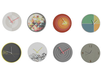 现代个性装饰钟表3d模型 现代个性装饰钟表