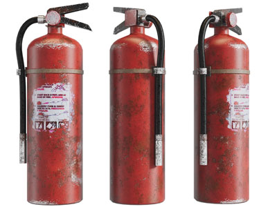 现代灭火器消防设备3d模型 现代灭火器消防设备